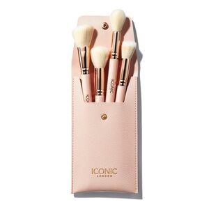 ICONIC London HandBag Glam Face Pink Brush Set